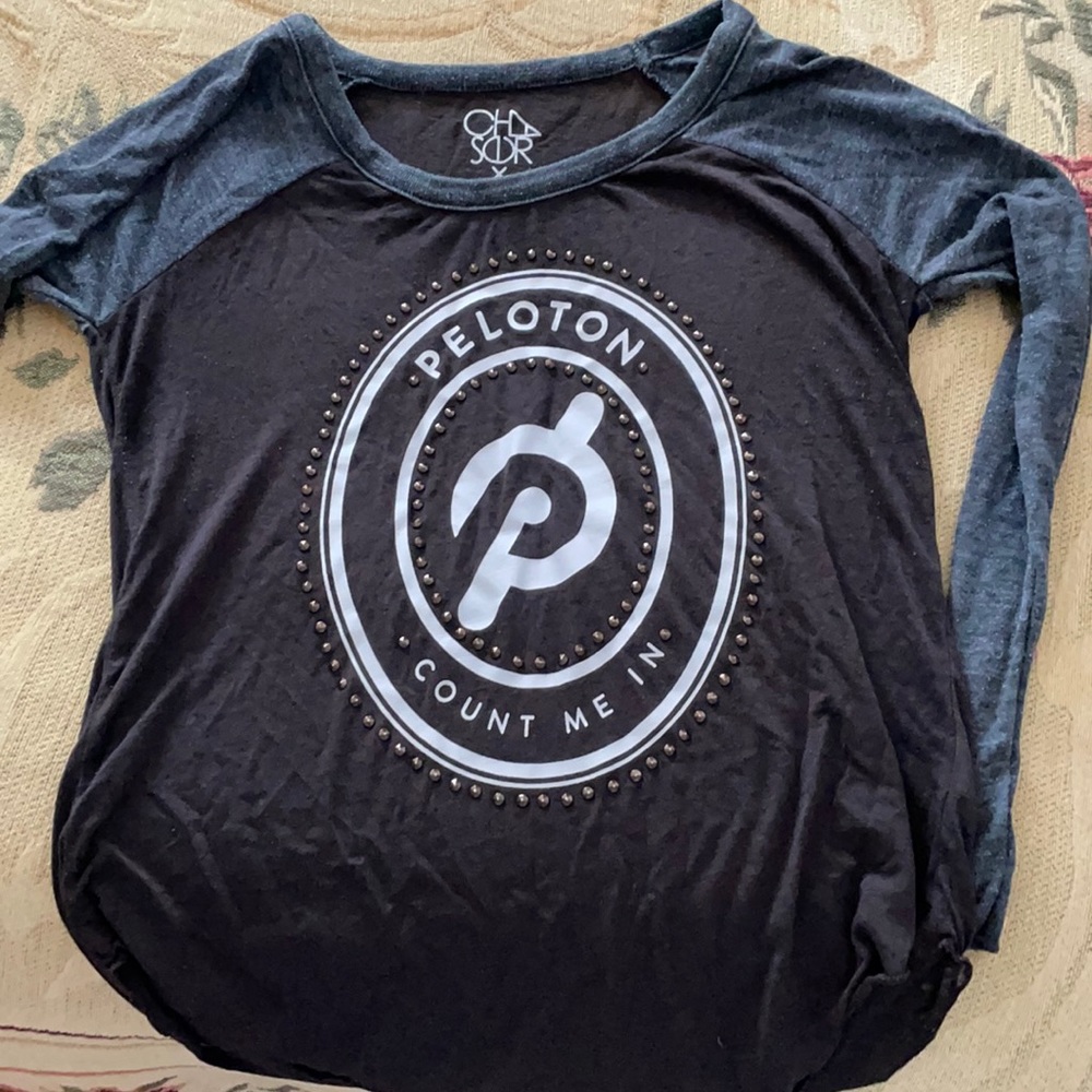 Peloton baseball slub knit shirt
